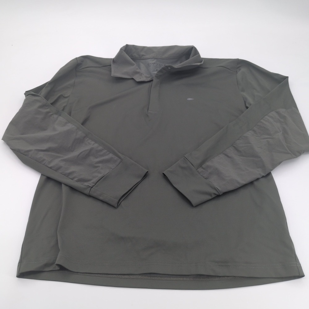 GoRuck Polo Shirt Mens XL Long Sleeve Reinforced Elbows Tactical Rucking Gray